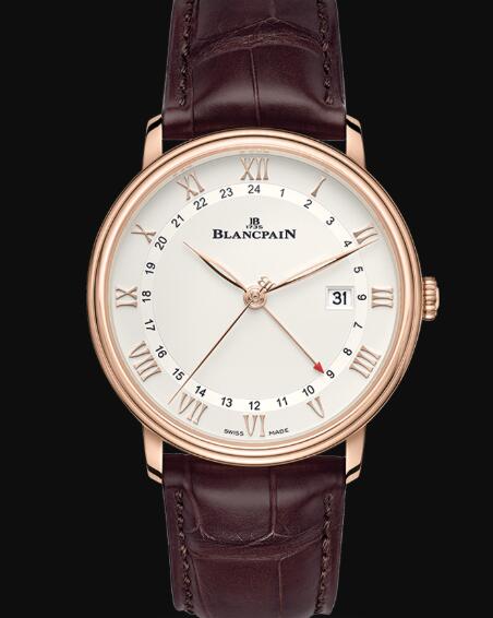 Review Blancpain Villeret Watch Price Review GMT Date Replica Watch 6662 3642 55 - Click Image to Close